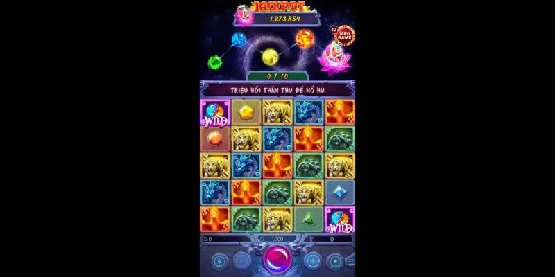 Giao diện game bắt mắt và bố cục hiện đại Tứ thần thú Zowin